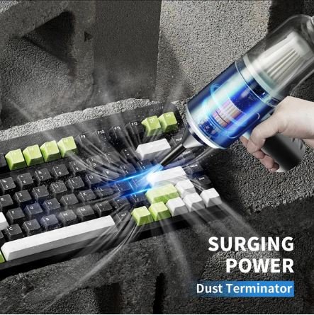 3 in 1 Mini Car Vacuum Cleaner – Wireless, Rechargeable Handheld Vacuum with Blower & Dust Cleaner for Car & Home - Image 2