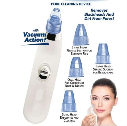 4-in-1 Electric Blackhead Remover Vacuum Suction Acne & Pore Cleaner Device - Image 2