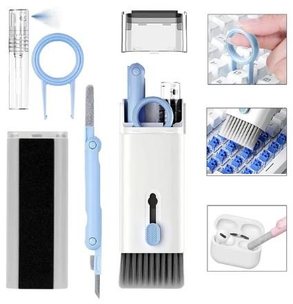 7-in-1 Electronic Cleaner Kit – Multi-Purpose Cleaning Tools for Gadgets & Accessories