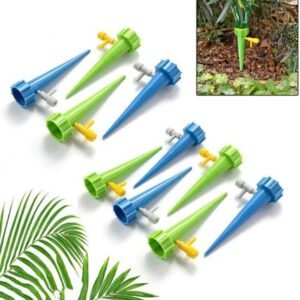 Adjustable Plant Watering Spikes with Slow Release Valve for Drip Irrigation (Set of 1 / Mix Color)