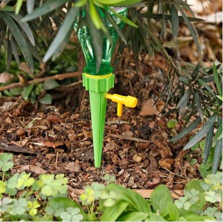 Adjustable Plant Watering Spikes with Slow Release Valve for Drip Irrigation (Set of 1 / Mix Color) - Image 5