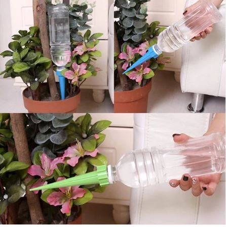 Adjustable Plant Watering Spikes with Slow Release Valve for Drip Irrigation (Set of 1 / Mix Color) - Image 2