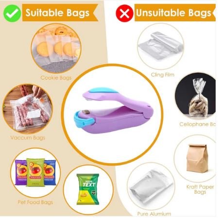 Hand Held Sealer – Mini Sealing Machine (Mix Color, 1 Pc) - Image 4