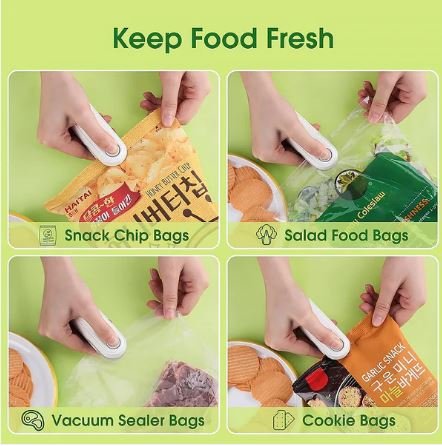 Mini Bag Sealer 2-in-1 Heat Sealer & Cutter – Portable Plastic Packet Sealing Machine for Kitchen & Travel - Image 2