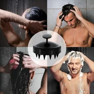Scalp Massager Shampoo Brush – Soft Silicone Hair Washing & Head Massage Brush for Dandruff Removal (1 Pc)
