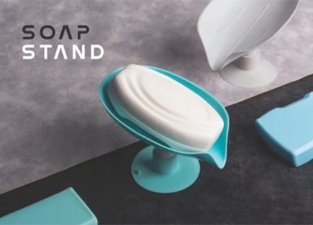 Self Draining Soap Holder Stand – Sabudani Soap Dish Holder with Water Drain Design for Bathroom & Kitchen (1 Pc) - Image 2