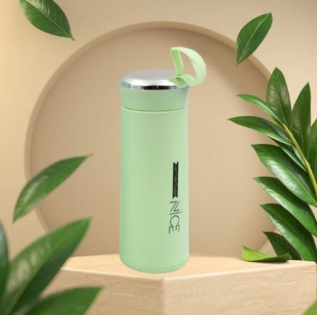 Water Bottle 400 ML – Leak Proof Glass Bottle for Daily Use (1 Pc) - Image 2