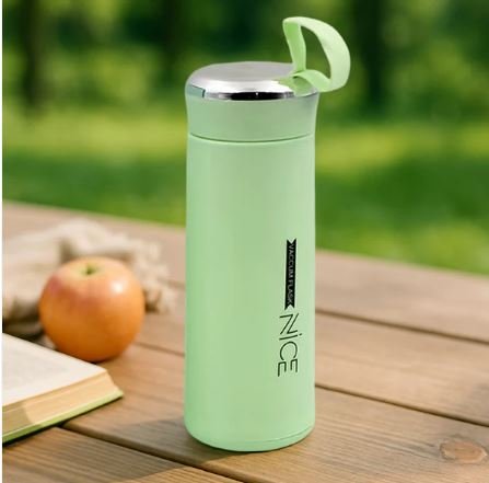 Water Bottle 400 ML – Leak Proof Glass Bottle for Daily Use (1 Pc)