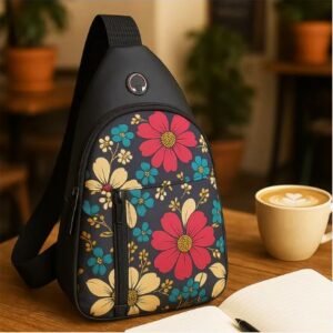 Waterproof Waist Bag / Shoulder Crossbody Bag with USB Charging Slot – Travel, Outdoor & Daily Use