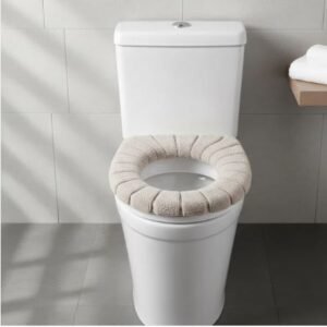 Winter Soft Toilet Seat Cover Cushion | Comfortable Plush Toilet Seat Mat for Cold Weather