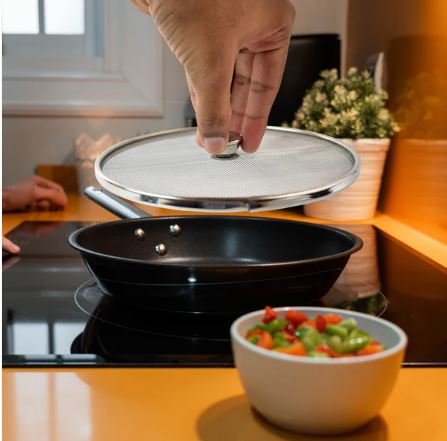 Apex Large Stainless Steel Mesh Net Cover for Cooking – Anti-Splash Food Cover (1 Pc) - Image 2