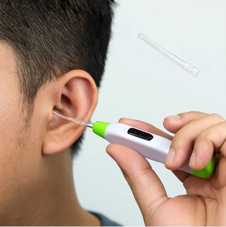 5-in-1 LED Flashlight Earpick with Interchangeable Transparent Ear Wax Removal Heads (1 Pc) - Image 3