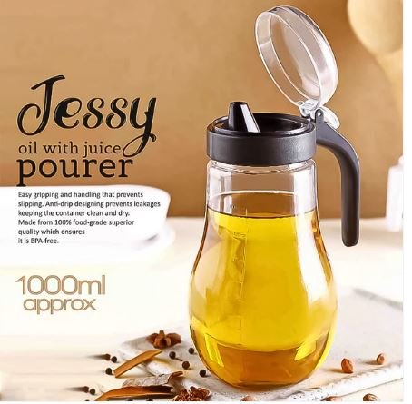 Apex Jessy Oil & Juice Pourer Dispenser Bottle | Approx. 1000 ml (1 Pc)