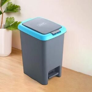 Apex Plastic Push-N-Pedal Dust Bin 6.5 Liters (1 Pc / Assorted Colors)