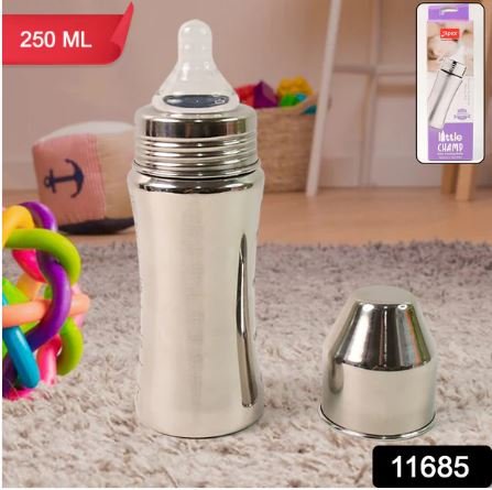 Apex Stainless Steel Little Champ Baby Feeding Bottle – 250 ml - Image 6