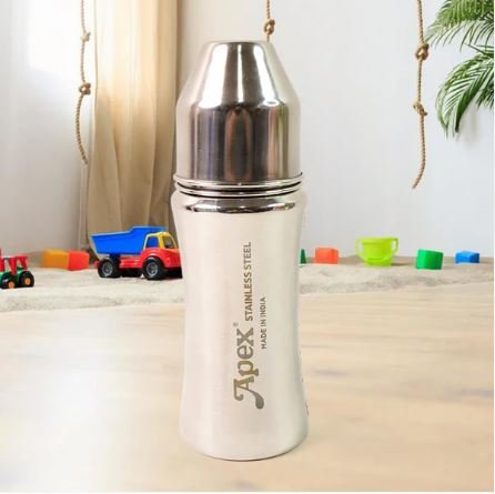 Apex Stainless Steel Little Champ Baby Feeding Bottle – 250 ml - Image 5
