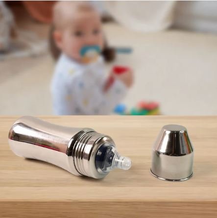 Apex Stainless Steel Little Champ Baby Feeding Bottle – 250 ml - Image 4