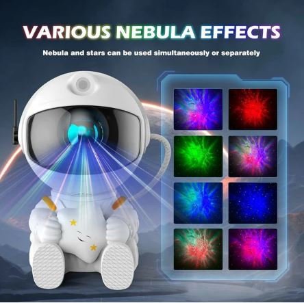 Astronaut Galaxy Projector Night Light with Remote | Nebula Star Sky Lamp - Image 3