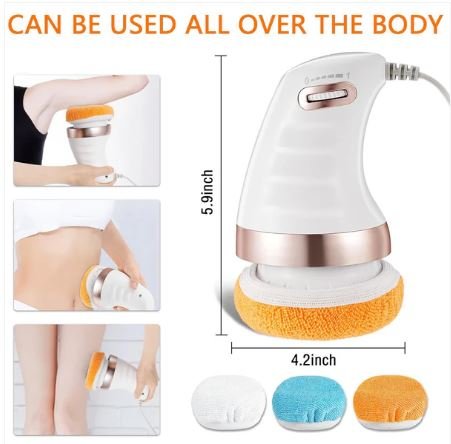 Body Sculpting Massager with 3 Pads – Adjustable Speed Handheld Full Body Massager (1 Pc) - Image 6