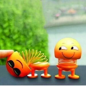 Emoticon Figure Smiling Face Spring Doll Toy with Bouncy Action (1 Pc / Mix Color)