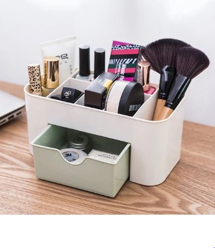 Makeup Cutlery Storage Box for Girls – Multi-Purpose Organizer for Cosmetics & Accessories