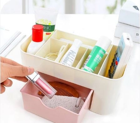 Makeup Cutlery Storage Box for Girls – Multi-Purpose Organizer for Cosmetics & Accessories - Image 4