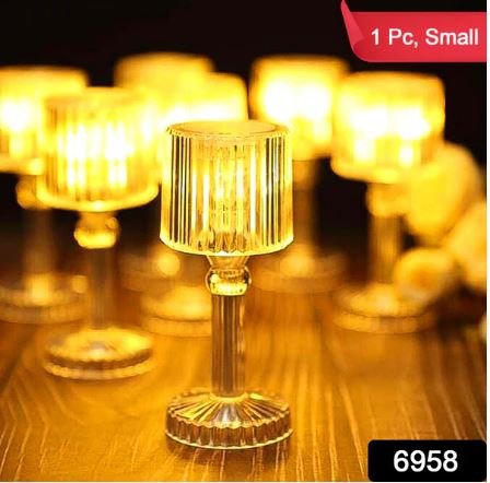 Mini Acrylic LED Desk Lamp Portable Crystal Table Lamp for Diwali Décor (1 Pc / Small) - Image 4