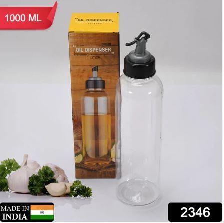 Oil Dispenser Transparent Plastic Oil Bottle – 1 Liter | Leak-Proof Kitchen Oil Pourer - Image 4