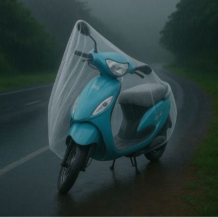 Small Plastic Activa Scooter Cover (220 cm) | Waterproof Dustproof Two Wheeler Cover (1 Pc) - Image 3