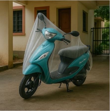 Small Plastic Activa Scooter Cover (220 cm) | Waterproof Dustproof Two Wheeler Cover (1 Pc)