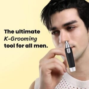 Sharp Steel Battery-Operated Ear & Nose Hair Trimmer for Men & Women