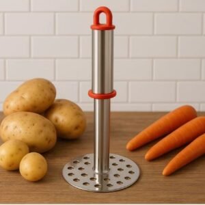 Stainless Steel Potato Masher with Ergonomic Handle for Smooth Mashing (17 cm / 1 Pc)