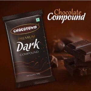Chocotown Dark Compound Chocolate Slab – 500 gm (Baking & Confectionery Use)