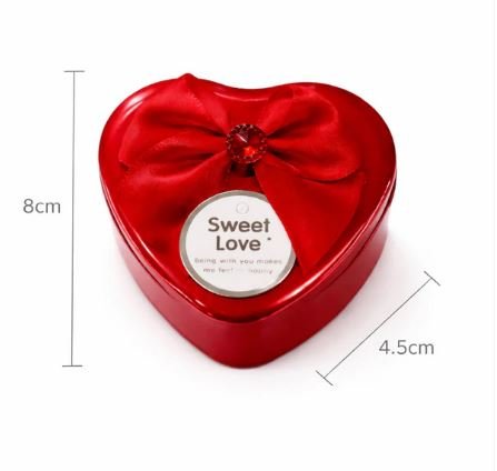 Heart Pendant Necklace Gift Set with Decorative Heart Box for Gifting (Design May Vary) - Image 4