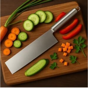 Professional-Grade Stainless Steel Vegetable Cleaver Knife (1 Pc)