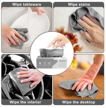 Thickened Magic Wipe Multi-Functional Cleaning Rag for Home, Kitchen & Car (Pack of 20) - Image 5