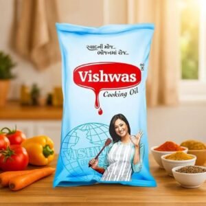 Vishwas Refined Palm Oil – 100% Pure Palmolin Cooking Oil (Jar & Pouch Pack)