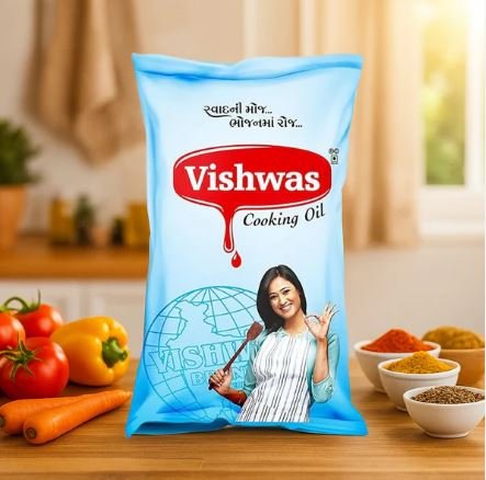 Vishwas Refined Palm Oil – 100% Pure Palmolin Cooking Oil (Jar & Pouch Pack)