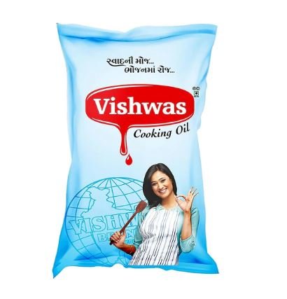 Vishwas Refined Palm Oil – 100% Pure Palmolin Cooking Oil (Jar & Pouch Pack) - Image 3