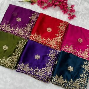 Chamak Royal Multi-Sequence Embroidery Saree