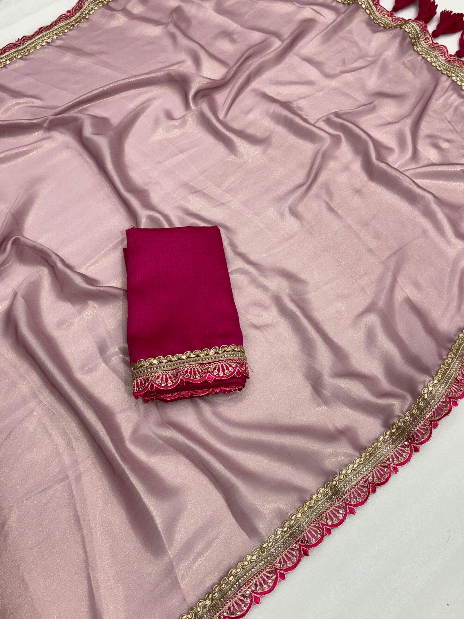 Chikoo Rani Royal Embroidery Saree