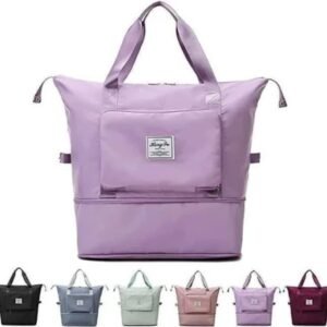 Foldable Travel Duffel Bag with Pocket