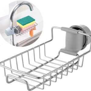 Adjustable Kitchen Sink Faucet Holder Stand & Organizer