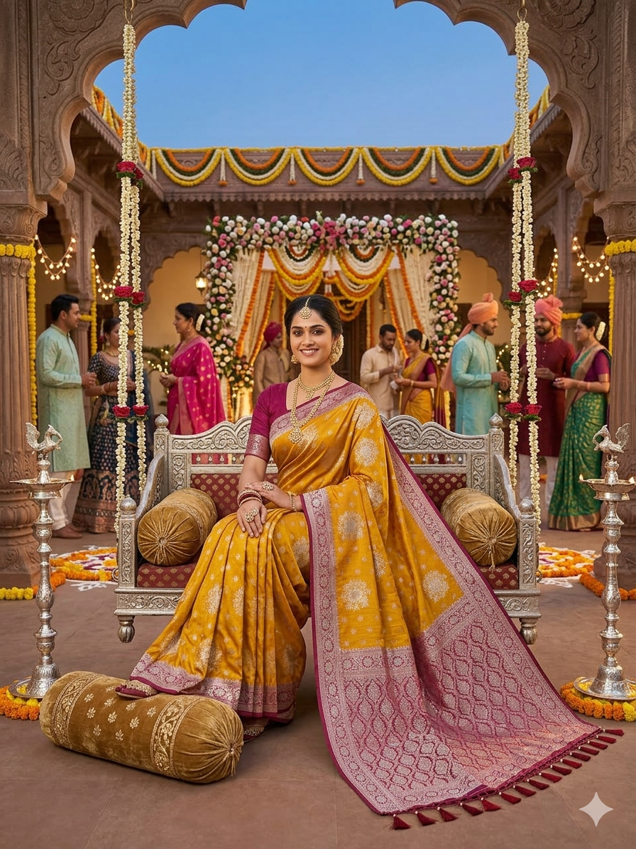 ChAP Royal Dola Silk Saree - Image 4