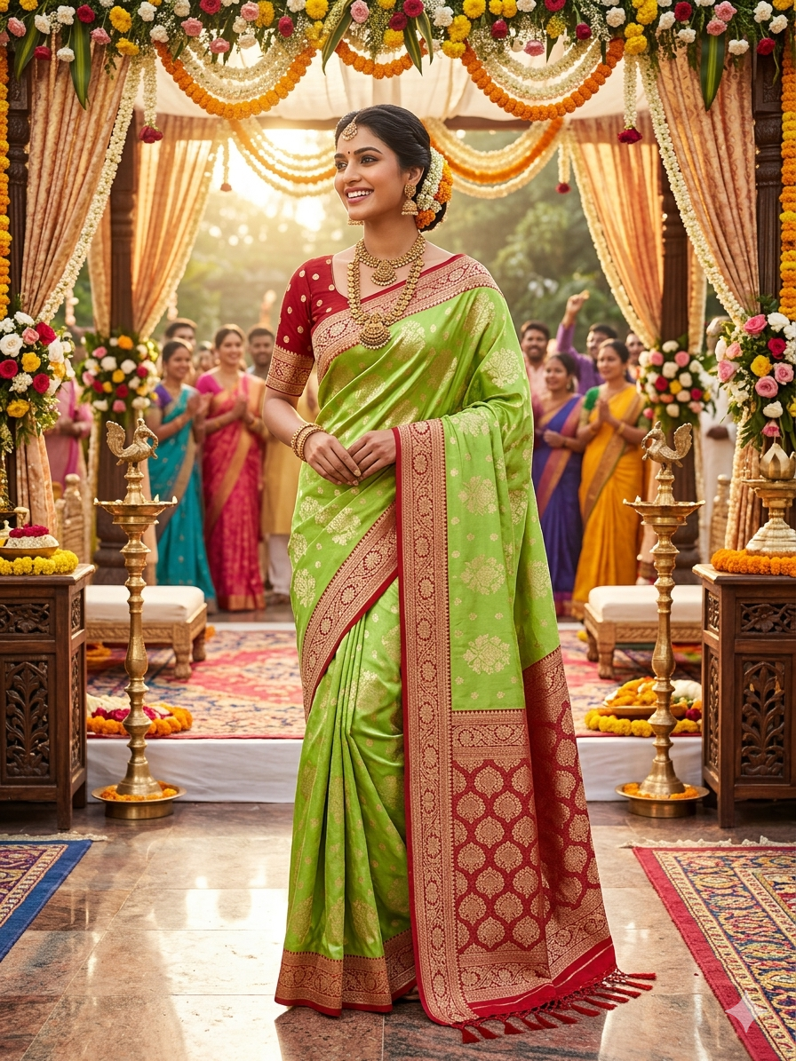 ChAP Royal Dola Silk Saree - Image 3